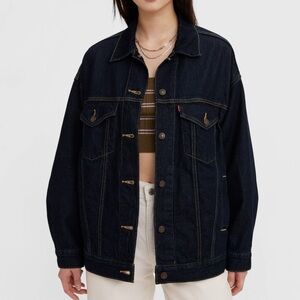 Levis XL Trucker Denim Jacket Dark Wash